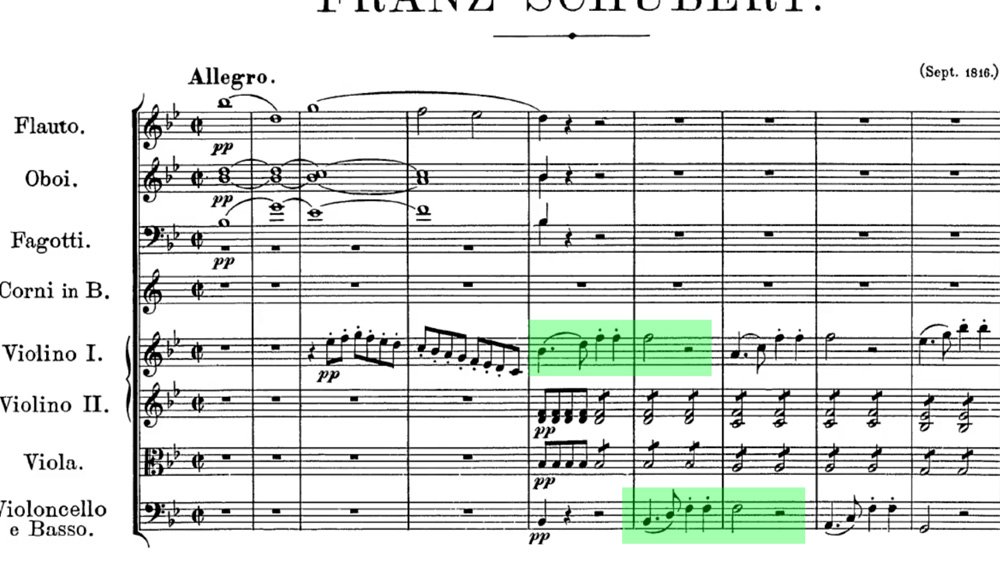 Schubert - symphony n.5 - mov.1 - ex.2