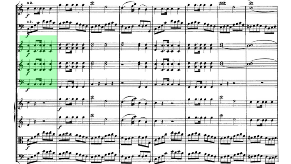 Mozart - Symphony n.36 "Linz" analysis mov1 ex7